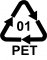 code identification resine 01 PET